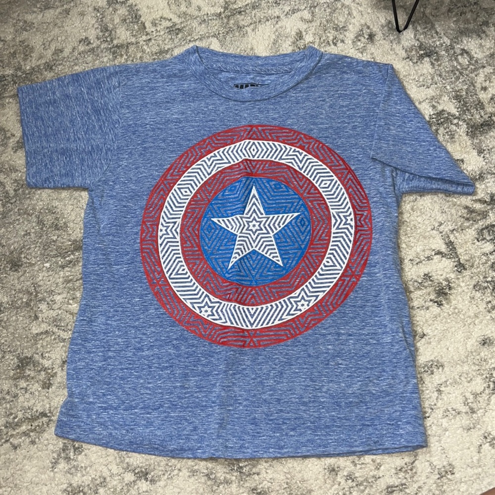 Marvel Captain America Boys T-Shirt Size 8